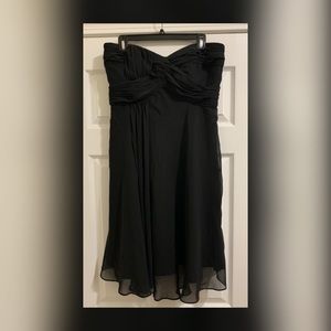 White House Black Market Strapless Black Dress